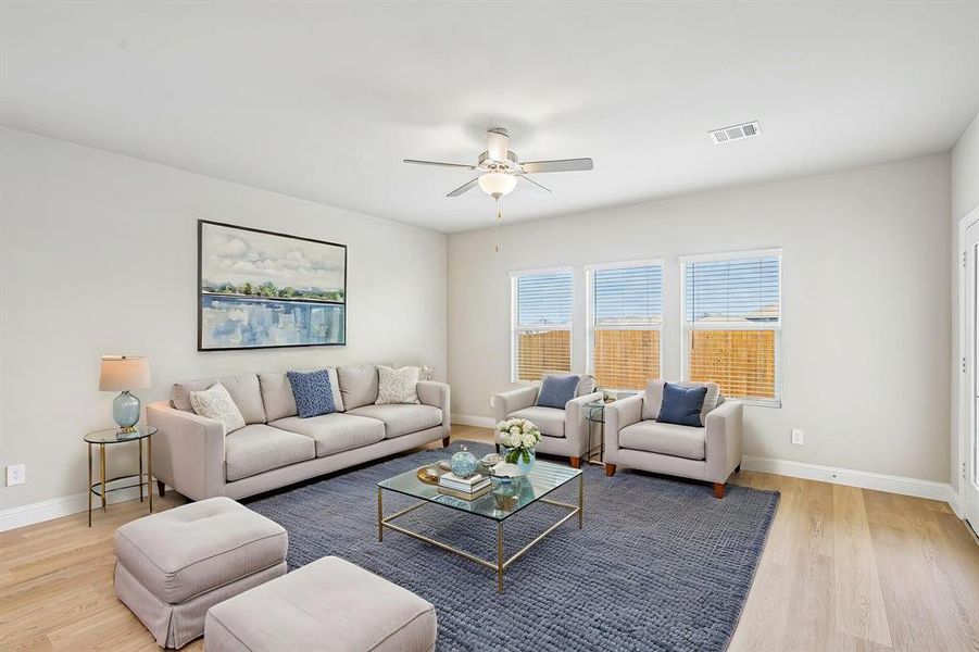 Furnished interior view inside a new home in Tesoro at Chisholm Trail Ranch, Crowley (Image 5).