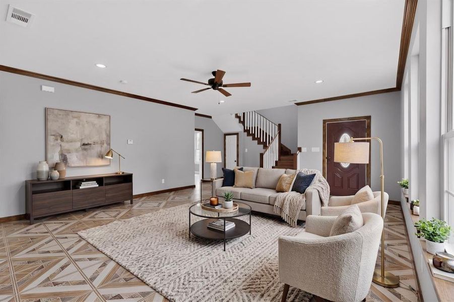 Furnished interior view inside a new home in , Hutchins (Image 10). Furnished interior view inside a new home in , Hutchins (Image 10).