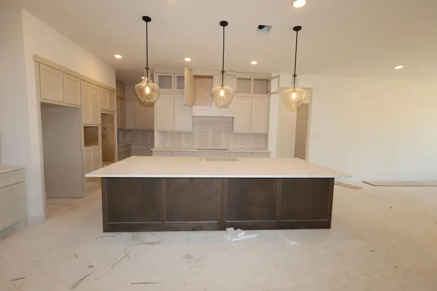 In-progress construction of a new home in Woodson’s Reserve, Spring, TX (Image 4).