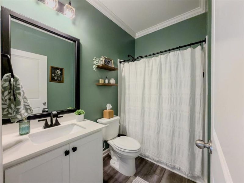 Furnished interior view inside a new home in Bentwater, Hoschton (Image 15). Furnished interior view inside a new home in Bentwater, Hoschton (Image 15).