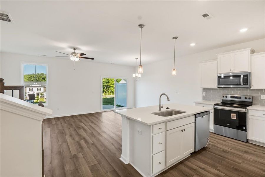 Furnished interior view inside a new home in Meece Townhomes, Easley (Image 3).