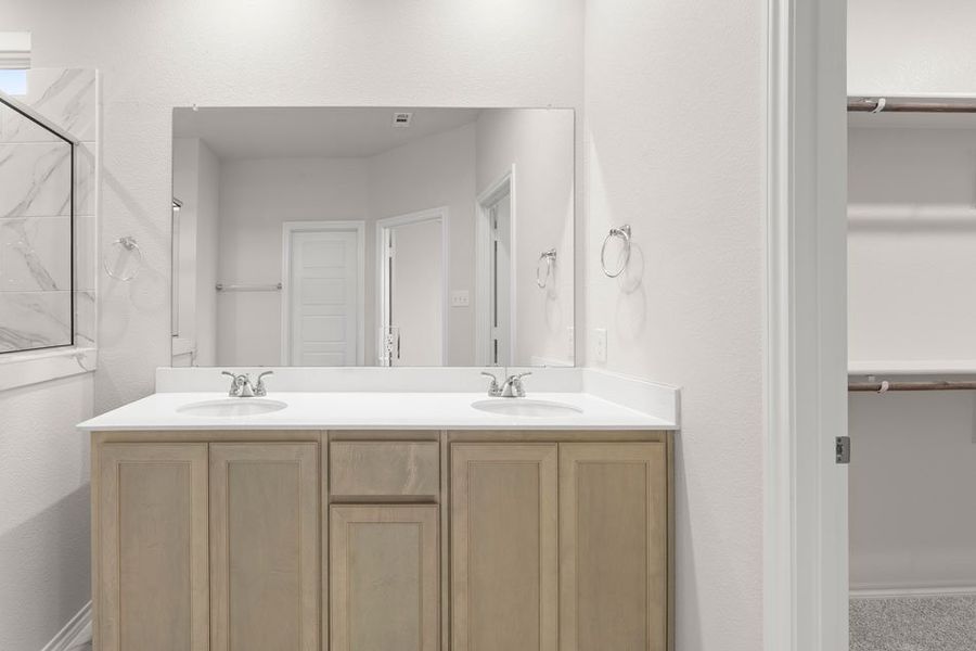 Front exterior of a new home in Creekside Ranch, Blue Ridge, TX, highlighting curb appeal (Image 29).