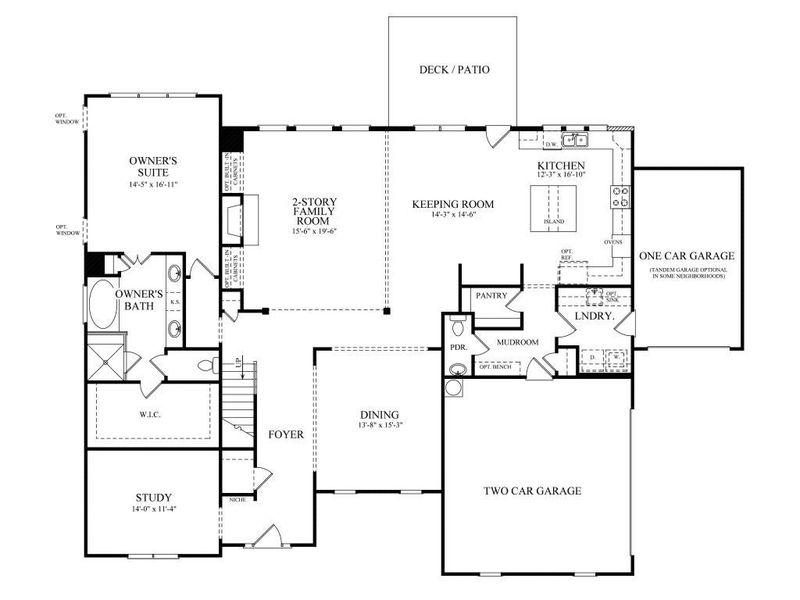 2D floor plan layout of this home in White Post on Lake Lanier, Gainesville, GA (Image 3).