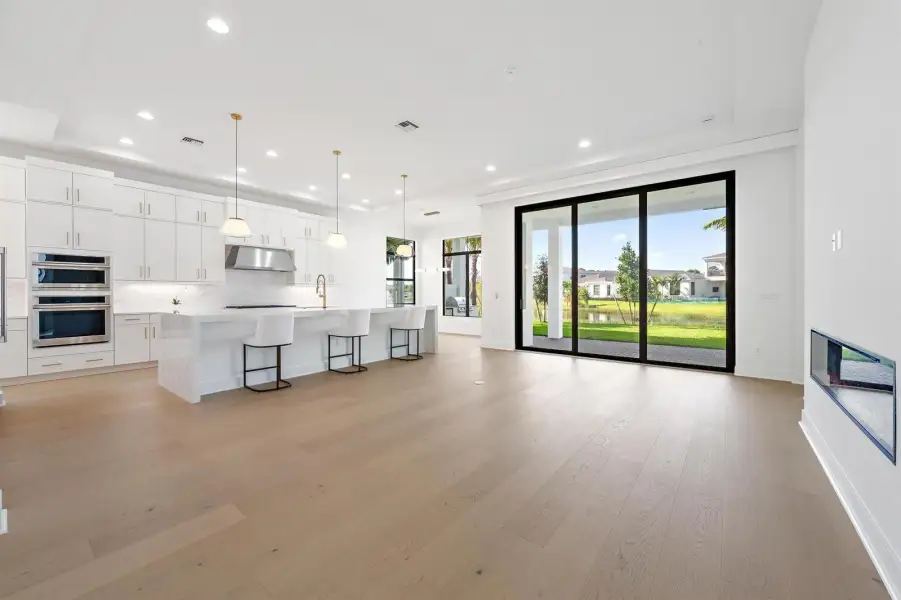 Kitchen Open to the Gathering Room
