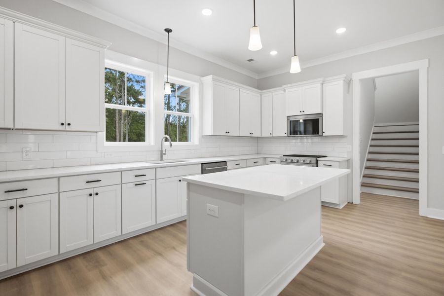 Furnished interior view inside a new home in , Meggett (Image 10).