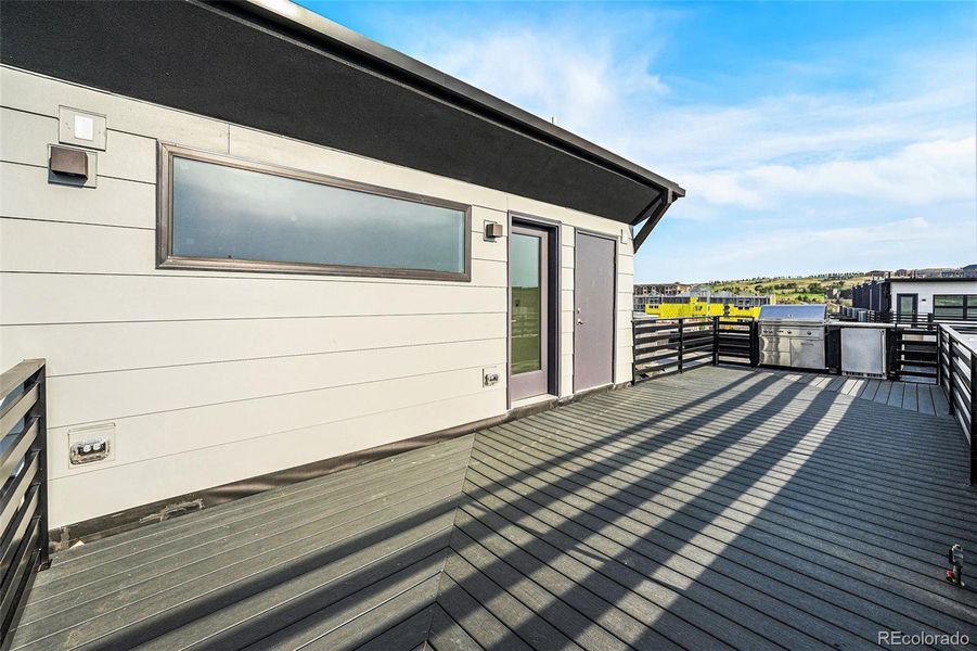 Exterior details and patio area of a home in Montmere at Autrey Shores, Superior (Image 4).