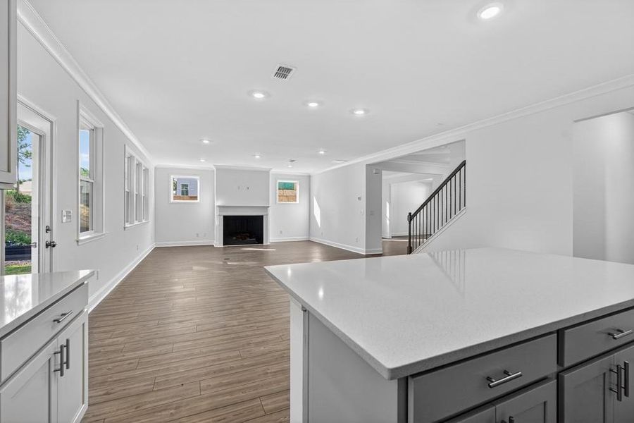 Furnished interior view inside a new home in Bailey Fence, Dacula (Image 14).