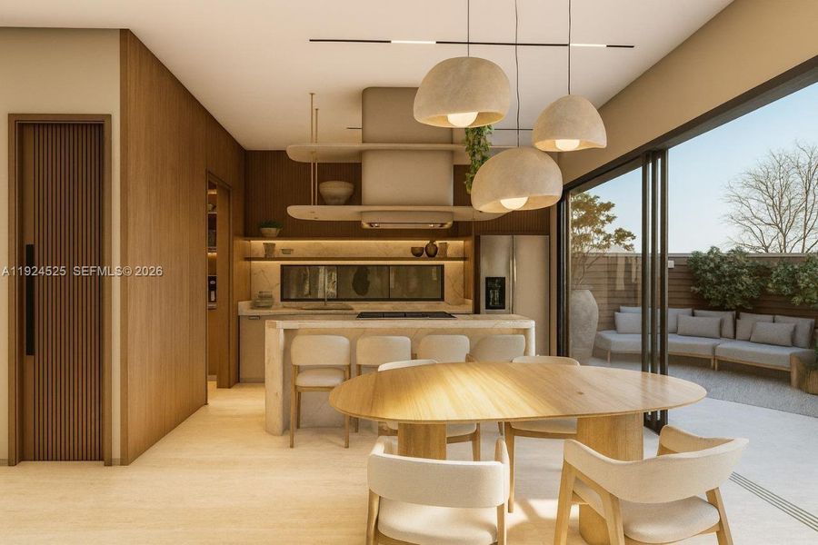 Furnished interior view inside a new home in , Hollywood (Image 7).