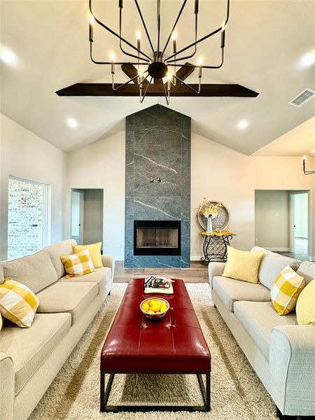 Furnished interior view inside a new home in , Abilene (Image 2). Furnished interior view inside a new home in , Abilene (Image 2).