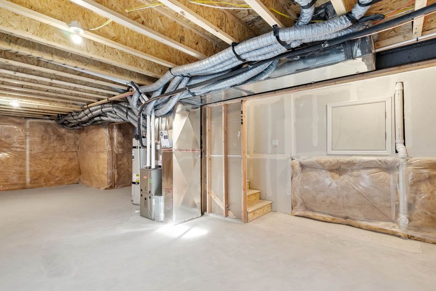 In-progress construction of a new home in Thompson River Ranch, Johnstown, CO (Image 32).