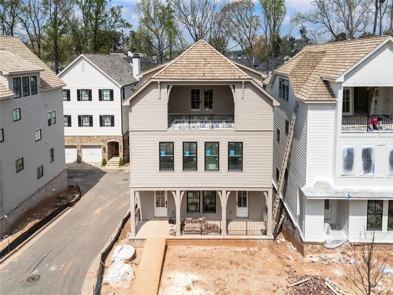In-progress construction of a new home in , Alpharetta, GA (Image 21).