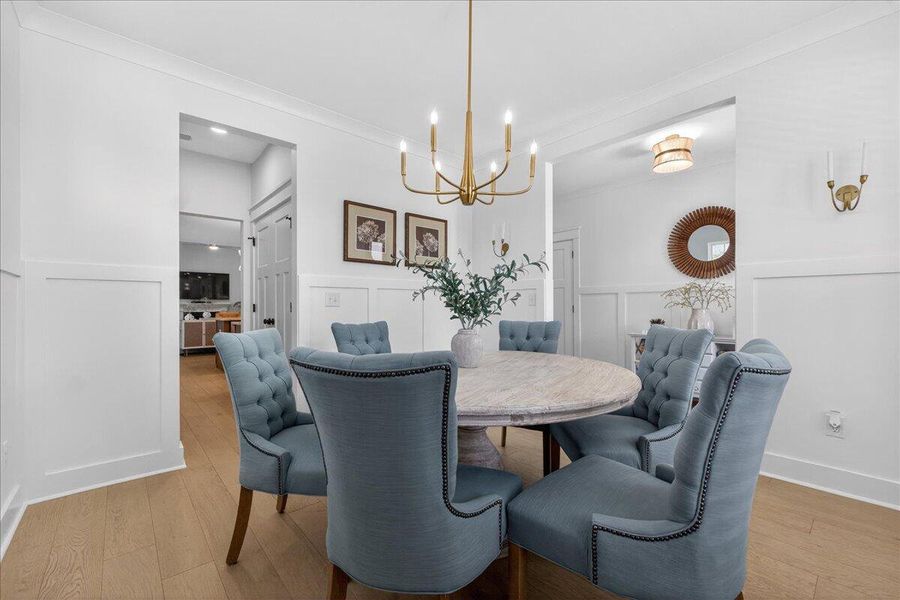 Furnished interior view inside a new home in Tidewater at Lakes of Cane Bay, Summerville (Image 5).