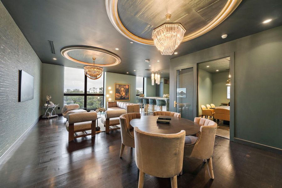 Clubhouse with full kitchen. Located on the 4th floor, this clubhouse is the ideal spot for hosting gatherings & celebrations. Clubhouse with full kitchen. Located on the 4th floor, this clubhouse is the ideal spot for hosting gatherings & celebrations.