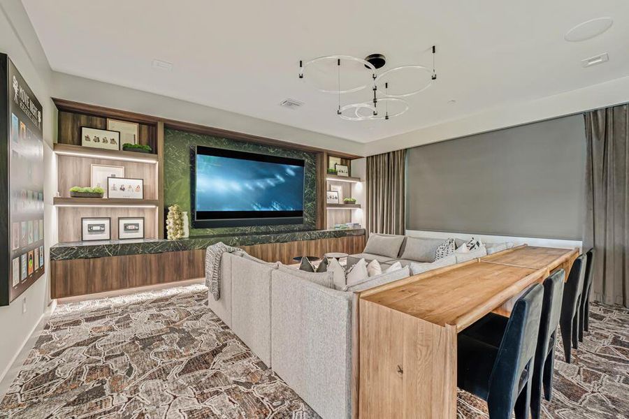 Furnished interior view inside a new home in Apex at Avenir, Palm Beach Gardens (Image 50).