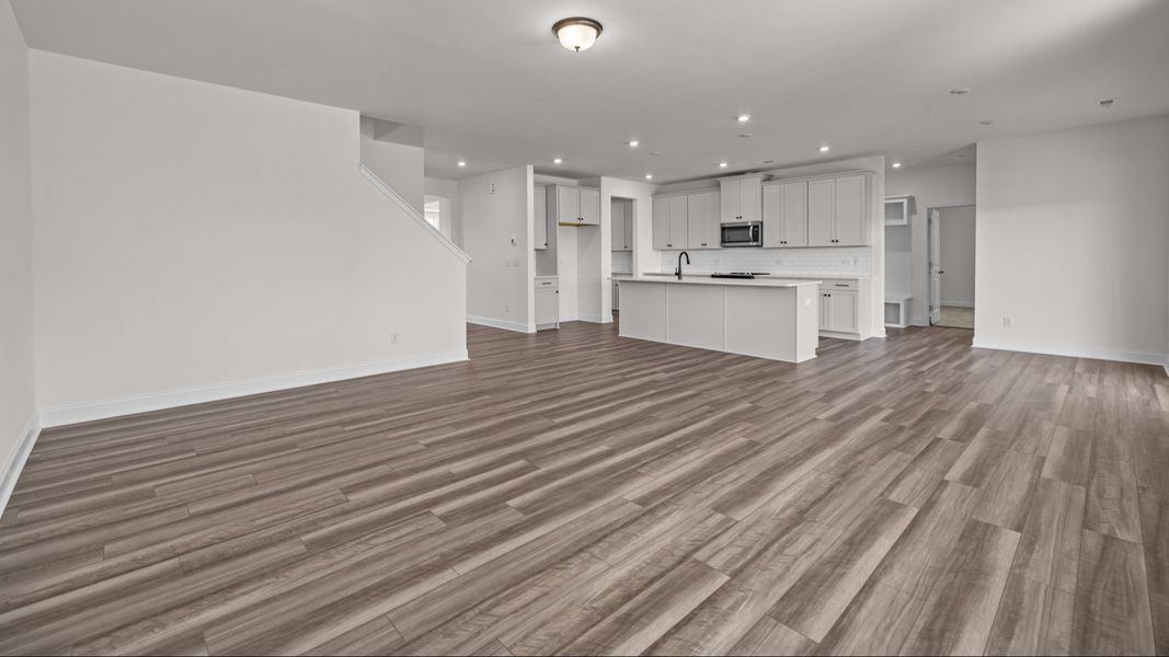The Norris Plan by DRB Homes in Michaux Gardens - Living Space (Representative Photo) The Norris Plan by DRB Homes in Michaux Gardens - Living Space (Representative Photo)