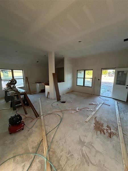 View of unfurnished living room