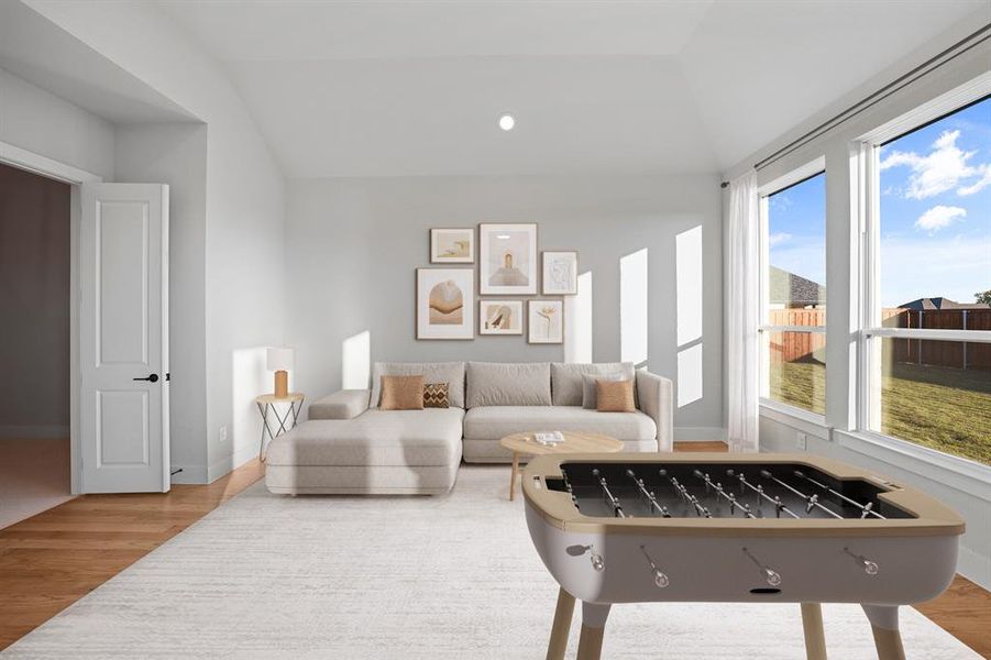 Furnished interior view inside a new home in Winding Creek, Rockwall (Image 13). Furnished interior view inside a new home in Winding Creek, Rockwall (Image 13).