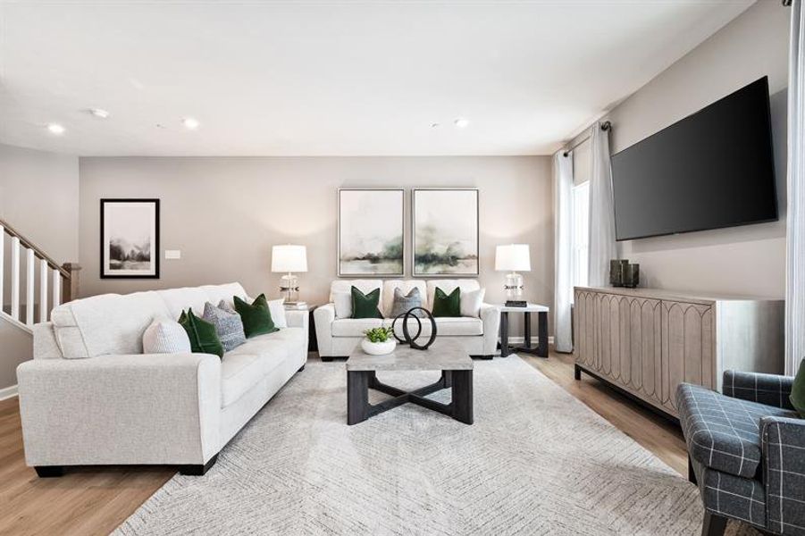 Furnished interior view inside a new home in Windsong Townhomes, Gallatin (Image 9).