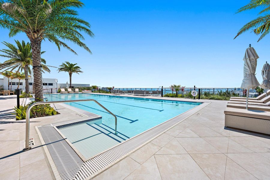 Infinity Pool with Intracoastal Views