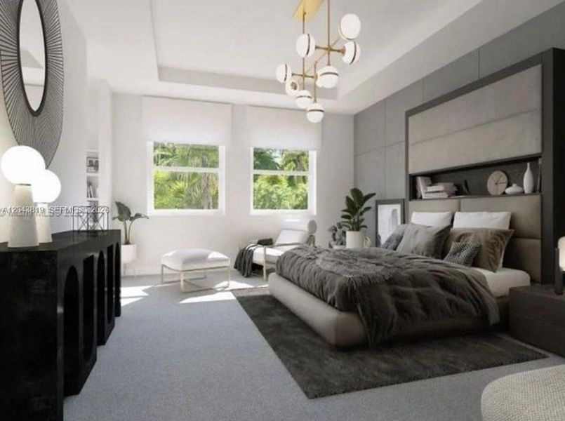 Furnished interior view inside a new home in , Miami (Image 4). Furnished interior view inside a new home in , Miami (Image 4).