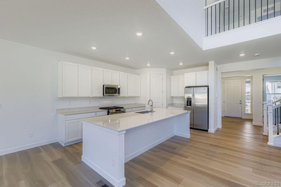 Furnished interior view inside a new home in Newlin Crossing: The Monarch Collection, Parker (Image 6). Furnished interior view inside a new home in Newlin Crossing: The Monarch Collection, Parker (Image 6).