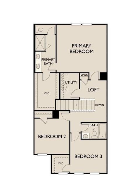 2D floor plan layout of this home in Leydenview, Mableton, GA (Image 5).