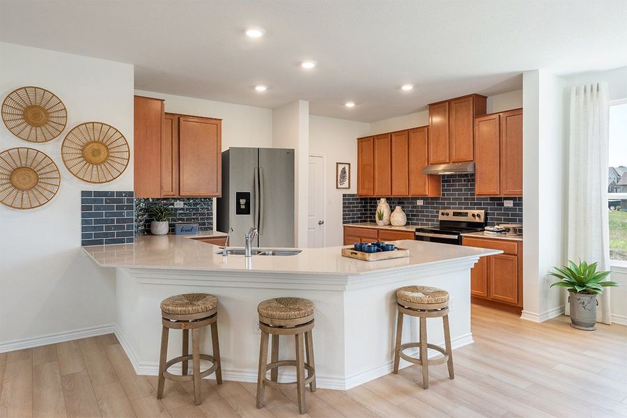 Representative furnished interior of a home built from the 1656 by KB Home in Legend Heights - Sterling Collection, New Braunfels (Image 5).