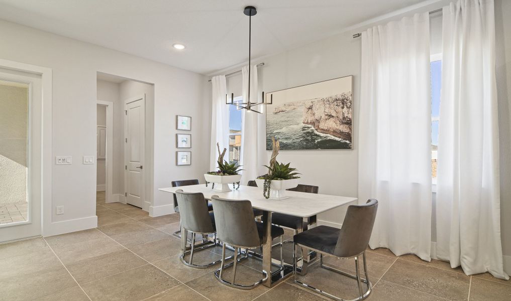 Dining area near kitchen