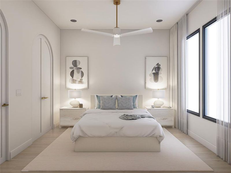 Furnished interior view inside a new home in , Heath (Image 26).