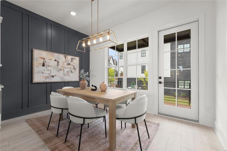 Furnished interior view inside a new home in The Gathering – Alpharetta, Alpharetta (Image 32).