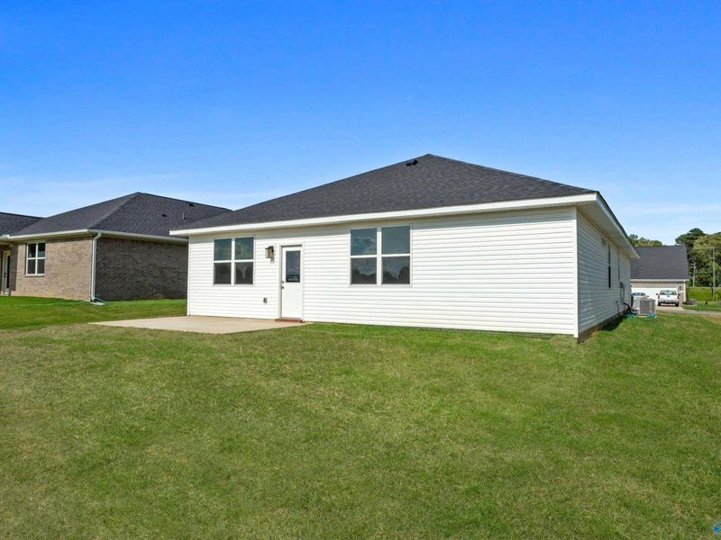 Exterior details and patio area of a home in Bailey Park, Fayetteville (Image 2).