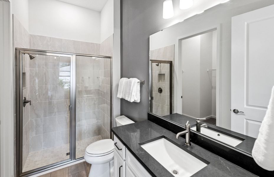 Representative furnished interior of a home built from the Prestige by Del Webb in Explore Verona, Dade City (Image 6).