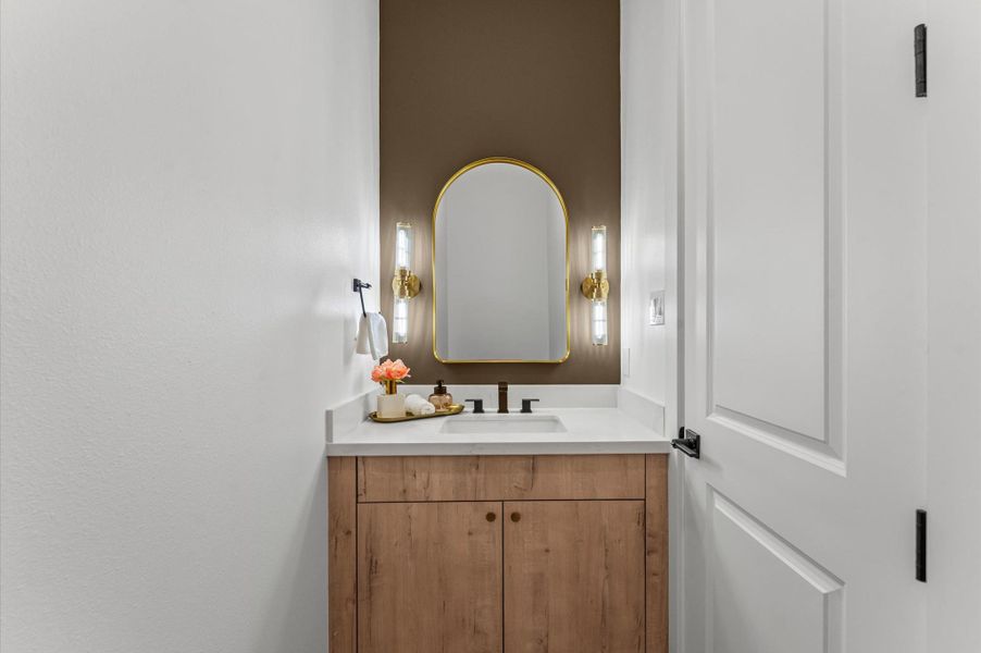 Half bathroom on the main floor.