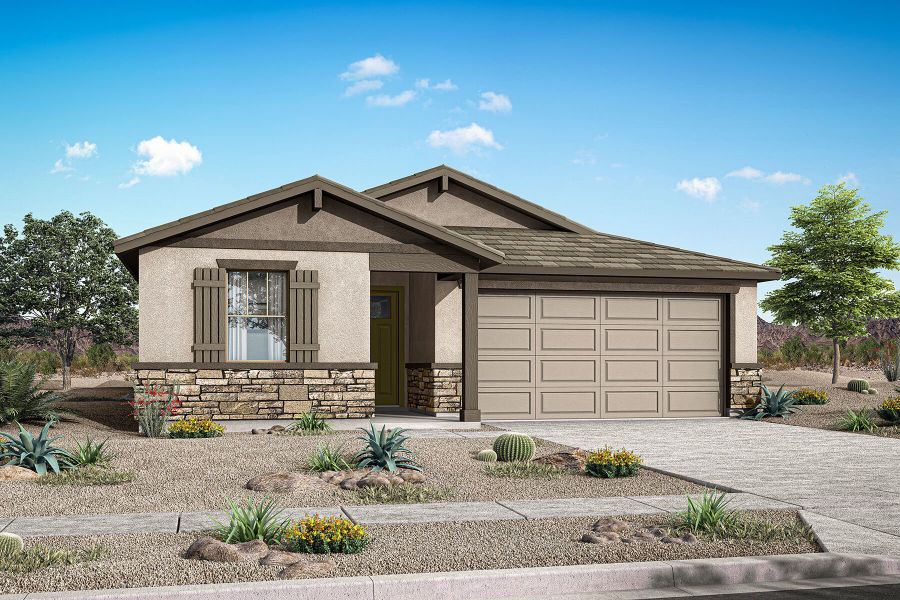 Representative exterior photo of a completed home built from the Ginger by Mattamy Homes in Soleo, San Tan Valley, AZ (Image 2).
