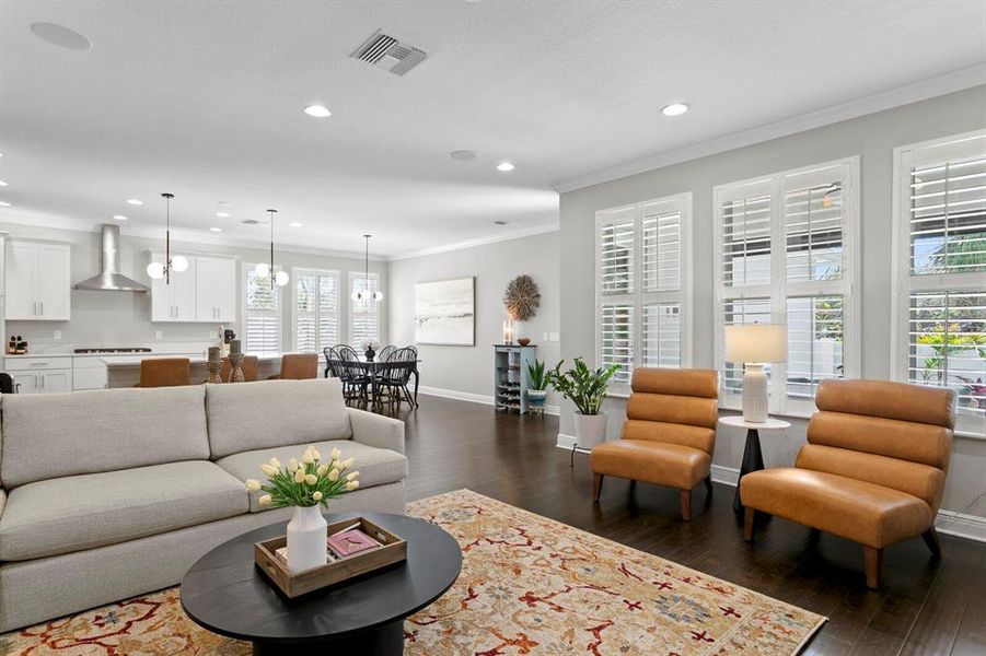 Furnished interior view inside a new home in , Tampa (Image 37). Furnished interior view inside a new home in , Tampa (Image 37).