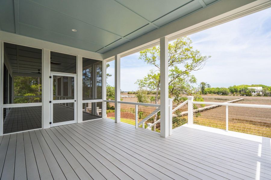 Exterior details and patio area of a home in , Johns Island (Image 39).