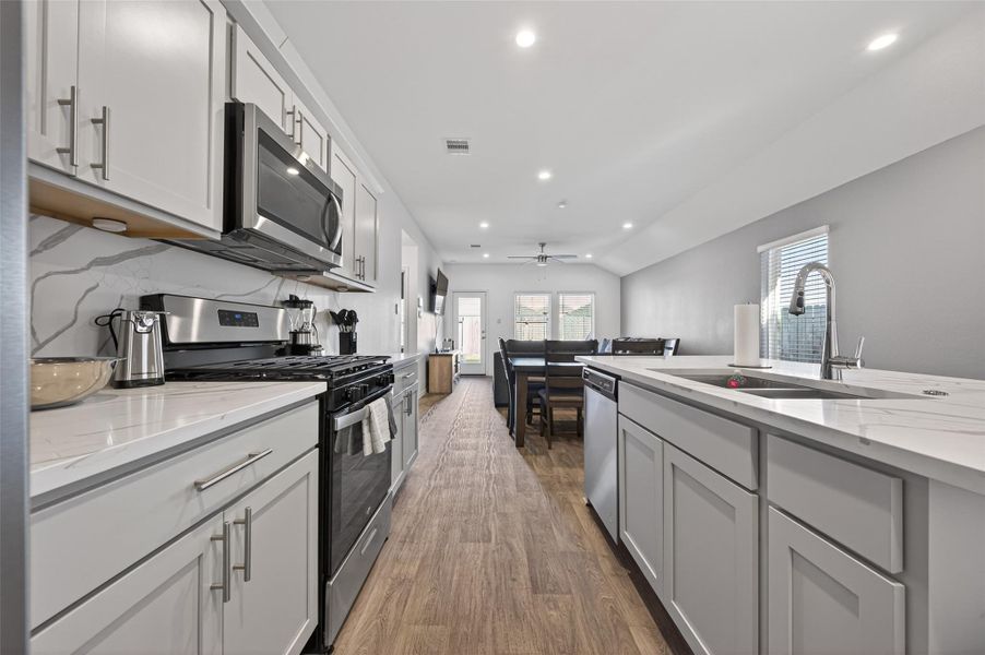 Furnished interior view inside a new home in , Spring (Image 9). Furnished interior view inside a new home in , Spring (Image 9).