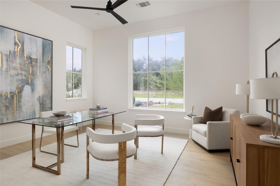 Furnished interior view inside a new home in Amarra Villas, Austin (Image 15).