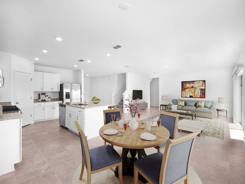 Furnished interior view inside a new home in Waterstone, Groveland (Image 8).