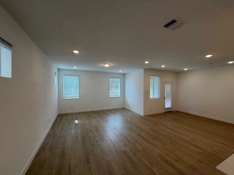 Open Living-Dining Room Construction Progress