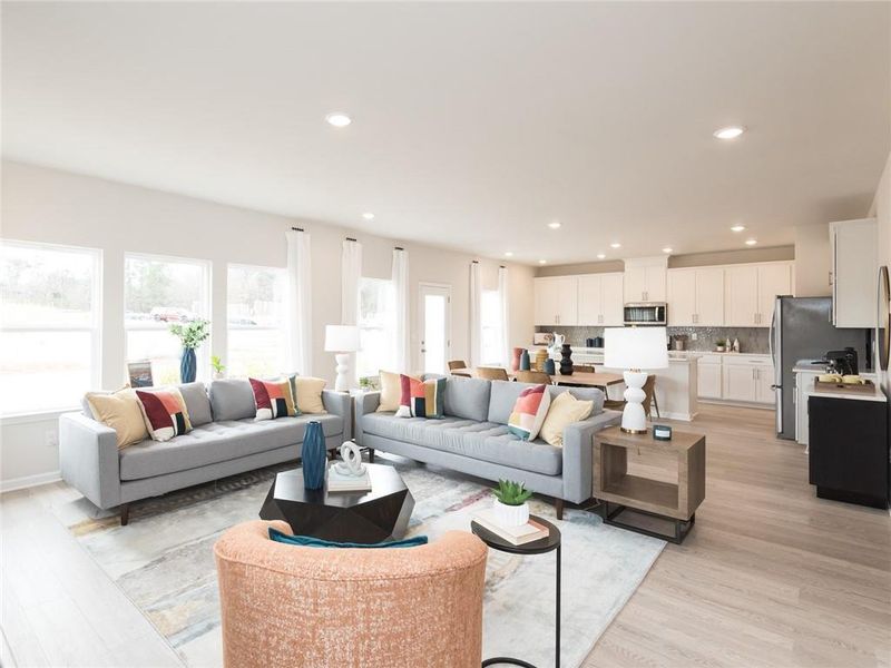 Furnished interior view inside a new home in Martin Springs - Estate Series, Lawrenceville (Image 9).