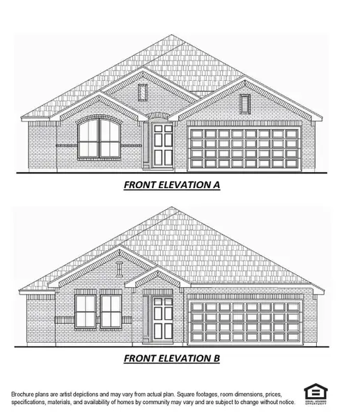 Exterior rendering of this home design in Rollingbrook Estates, Baytown, TX (Image 3).