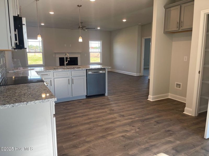 Furnished interior view inside a new home in Windfield, Grimesland (Image 5). Furnished interior view inside a new home in Windfield, Grimesland (Image 5).
