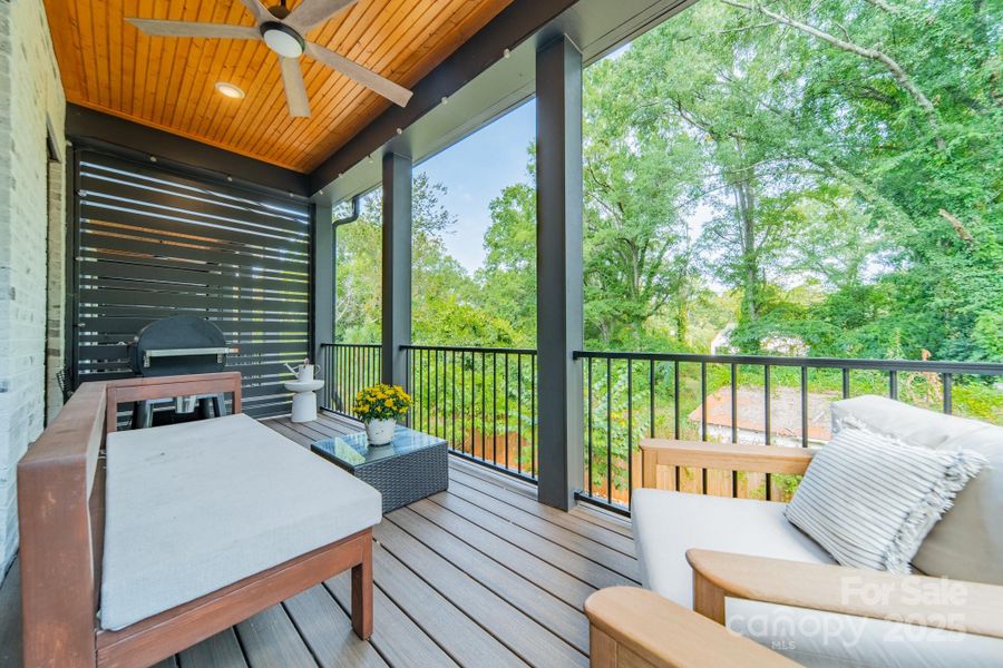 Main Level  Covered Patio- So Private!