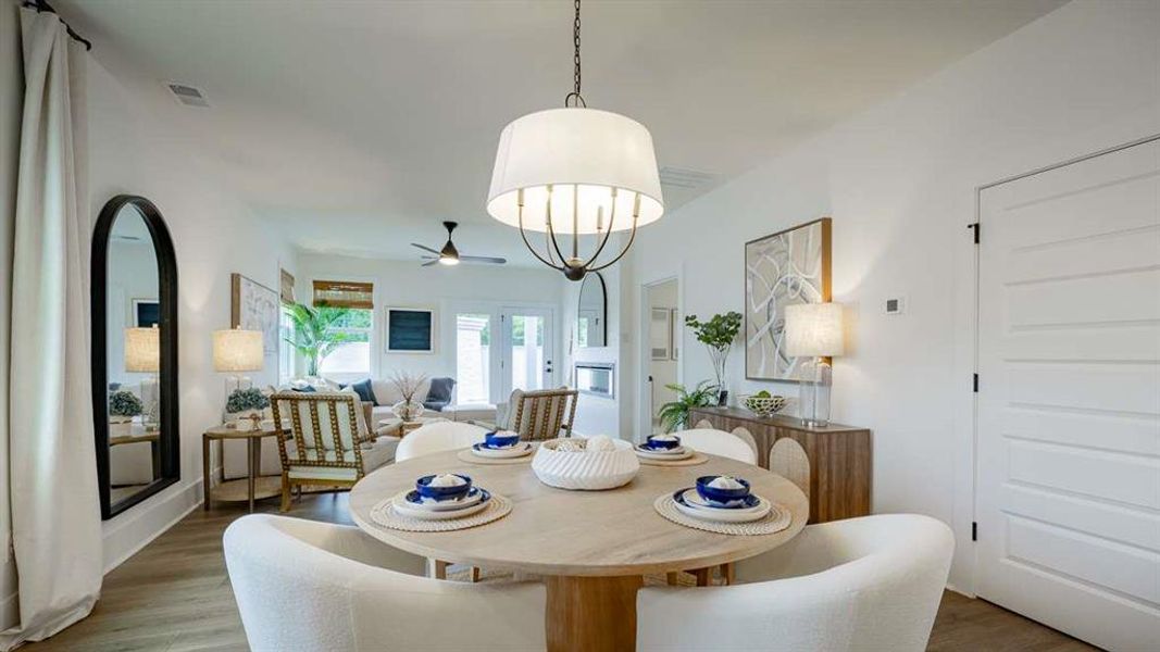 Furnished interior view inside a new home in The Village at Sandy Plains, Marietta (Image 7).