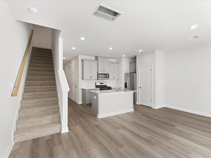 Furnished interior view inside a new home in Avalon Townes, Lyman (Image 4).