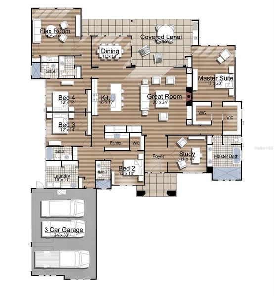 2D floor plan layout of this home in , Gainesville, FL (Image 2). 2D floor plan layout of this home in , Gainesville, FL (Image 2).