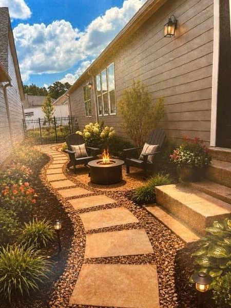 Exterior details and patio area of a home in Echols Farm, Hiram (Image 19).