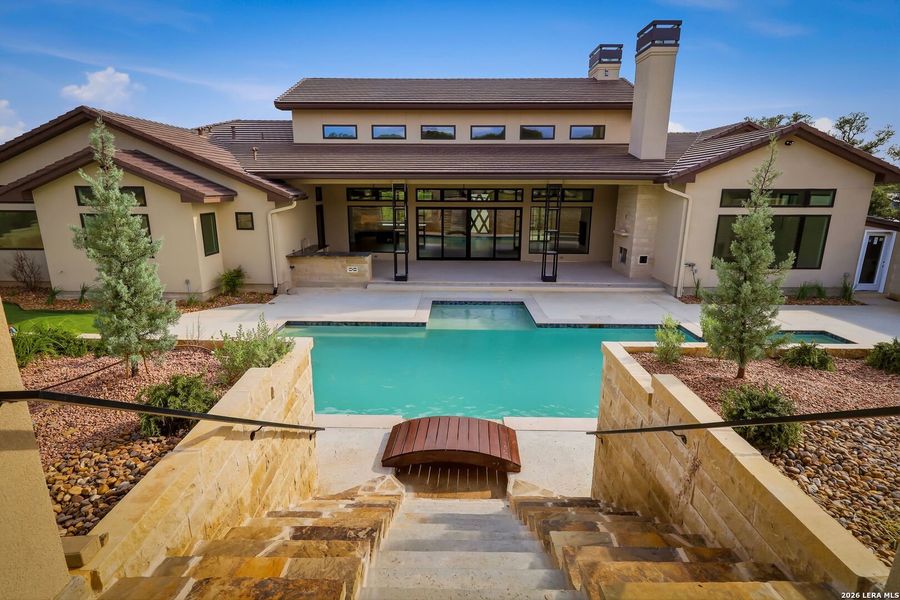 Exterior details and patio area of a home in , Boerne (Image 27).