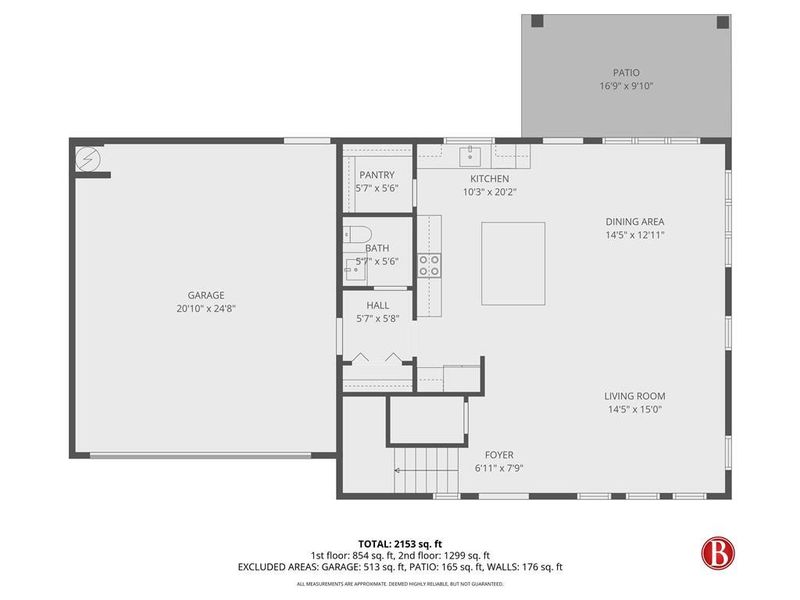 2D floor plan layout of this home in , Toccoa, GA (Image 5).